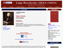 Tablet Screenshot of luigiboccherini.com